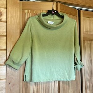 Chartreuse slouch neck sweater